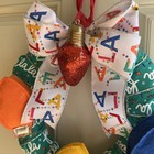 Mini Christmas Fa La La  12 Inch Wreath Small Room Or Door Decor