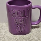 Rae Dunn Purple Ghouls Night Out Halloween Mug