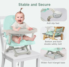 Booster Seat For Dining Table With 4 Level Height Adjustable  Travel High Chair