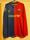 2008 2009  10 Leo Messi Barcelona Home Jersey Long Sleeve Genuine Size M
