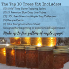 Maple Syrup Tapping Kit 10 Spiles 3 Foot Blue Tubes 2 Qt Sap Filters Bpa Free