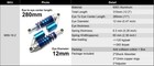 280mm 11 Inch 7mm Spring Universal Motorbike Air Shock Absorber Rear 