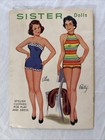 Vintage Original Uncut Sister Dolls Paper Dolls Book 1964