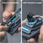 Backpack Shoulder Strap Mount Camera With Adjustable Shoulder Pad And 360 Degree