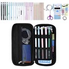 Big Capacity Pencil Case Large Pencil Bag Pouch Pen Case Pencil Marker Black