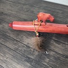 Native American Flute Handmade Navajo Wood Carved Bear Jonah Thompson 4610