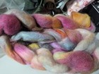 4 Oz Amazing Art Roving  Fiber Art Wensleydale Teeswater Blended Free Usa Ship