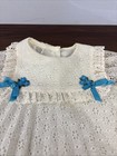 Vintage Beige Lace Little Girl Dress Sz 2t