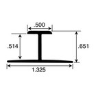 Outwater Aluminum H Channel Fits Material 1 2 Inch Thick Mill Finish Aluminum