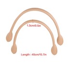 2pcs Leather Purse Handles Genuine Leather Bag Strap Handle For Tote Bag Handbag