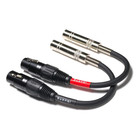 Xlr Female To 1 4 Inch Trs Female Adapter Cable  6 Inch  2 Pack