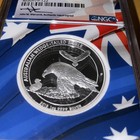 2018p Australia S 1   wedged-tailed Eagle   high Relief 1 Oz Silver Pf70 Perth Mint
