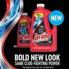 Drano Max Gel Drain Clog Remover And Cleaner For 80 Fl Oz  pack Of 2   Red