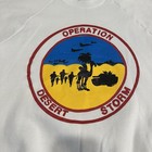 Vintage 1990s Operation Desert Storm Sweatshirt Gulf War Operation Love White