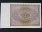 1923 100 000 German Mark Banknote Reichsbanknote Inflation Notgeld Money