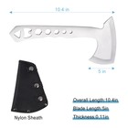 3pcs Full Tang Throwing Axes Set W nylon Sheath For Recreation And Competition