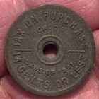 Tax Token State Of Washington - Tax On Purchase 14 Cents Or Less - Laws Of 1941