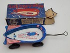 Vintage 1930s Wyandotte Toys Pressed Steel Litho Space Strat-o-wagon   Box - Usa