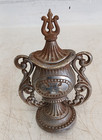 Antique Glenwood 1908 Parlor Wood Stove Nickel Plated Ornate Cast Iron Finial