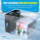 Small Aquarium Kit 1 Gallon Fish Tank With Led Light Filter Pump For Betta
