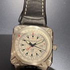 Torgoen T13 Swiss Made Quartz Date White Dial Black Leather Strap 100m