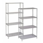 Zoro Select 1pgf5 Wire Shelving Unit  24 d X 48 w X 63 h  4 Shelves  Chrome