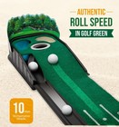 Putting Green Indoor - Golf Putting Mat Boasts Genuine Green Speed And A Wrinkle