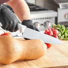 Choice 6  Serrated Chef Knife With White Handle  select Size Below 