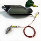 Zleyecz Duck Decoy Weights Texas Rig Stainless Steel Wirerope Swivel Carabiners