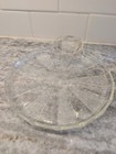 Lot Of 4 Vintage Glass Dewdrop Television Snack Platters