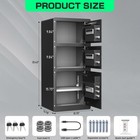 8 0 Cub Extra Large Safe Box  3 Door Home Safe With Adjustable Shelf   Drop Slot