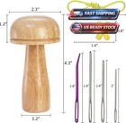 Darning Egg For Socks Wooden Darning Supplies Kit With 15large Eye Needles 21 Co