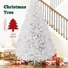 7 8ft Snow Flocked Artificial Christmas Tree Holiday Decora Prelit Or Unlit