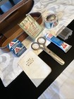 Vintage First Aid Kit Leather Split Cowhide 1964 The Little Bible   Contents
