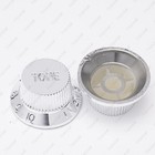 Chrome St strat Style Electric Guitar Knobs Volume Tone Knobs For Stratocaster