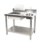 Commercial Breading Table Fried Food Prep Fry Chicken Work Table Breader Station