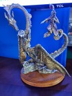 1991 Masterworks Fine Pewter guardian Of The Crystal  Dragon And Wizard