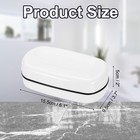Soap Holder Travel Case Container Portable For Travel Gym White Large