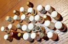 Vintage Lot Of 28 Thimbles  Porcelain Thimble  Mixed Metals  Ornate
