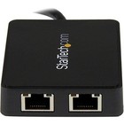 Startech com Usb 3 0 To Dual Port Gigabit Ethernet Adapter W usb Port -