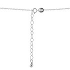 Sterling Silver 8mm Dainty Diamond-cut Sliding Bead Necklace