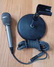 Vintage Realistic Cardioid Dynamic Cast Iron Desk Stand Microphone Model 33-1071