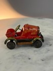 Vtg Child s Tin Toy Fire Truck Pedal Car Collectible Metal Toy Figurine 3 1 2 