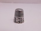 Antique Ketchum   Mcdougall Sterling Silver Paneled Thimble Size 6
