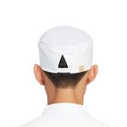 Unisex Chef Hats Adjustable Kitchen Cooking Caps Breathable Mesh Top White
