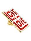 Pinmart s Love Is Love Cute Retro Enamel Lapel Pin Jewelry