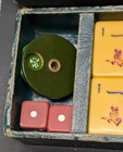 Vintage Royal Mah Jong Set 50   s Butterscotch Bakelite catalin 152 Tiles 4 Racks