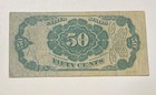 1863 United States Fifth Issue 50 Cent Fractional Currency Note Red Seal Fr 1381