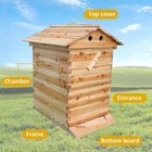 Upgraded 7 Auto Reap Honey Frame   Wooden Bee Hive House Comb Beehive Box Kit