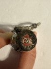 Vintage Rare Miniature Glass Liquid Filled Coca-cola Bottle Keychain Nice
